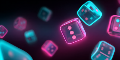 Grid of playful neon tiles with simple game icons, soft glow on midnight ink background, friendly style, no text. --ar 4:3
